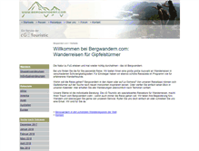 Tablet Screenshot of bergwandern.com